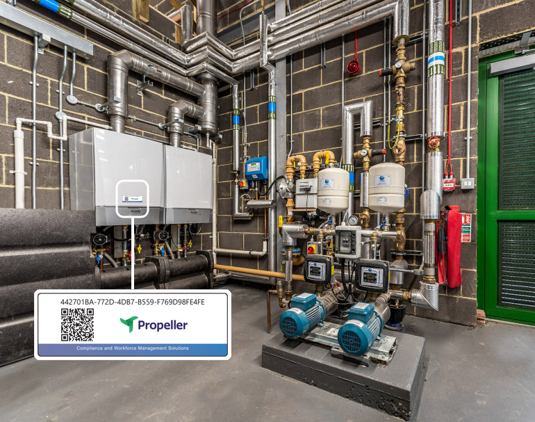 Commercial Gas Asset Tag QR Code